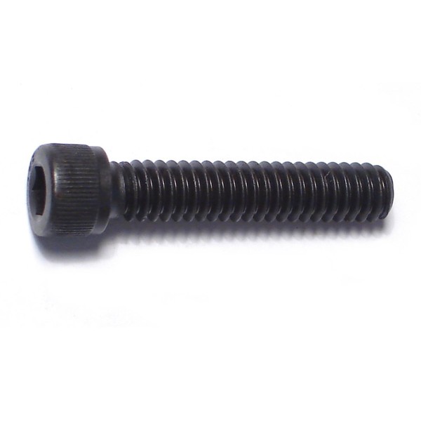 Midwest Fastener 1/4"-20 Socket Head Cap Screw, Black Oxide Steel, 1-1/4 in Length, 10 PK 67438